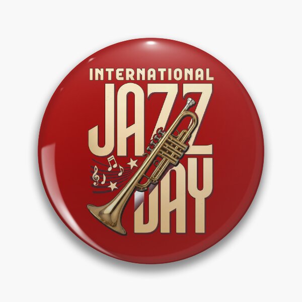 Item preview, Golden Trumpet Vintage – International Jazz Day  designed and sold by Art-Arcade6.