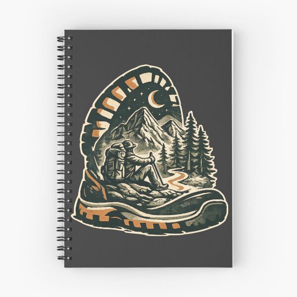 Item preview, Hiking Boot Night Trail Backpacker designed and sold by Corvoria.
