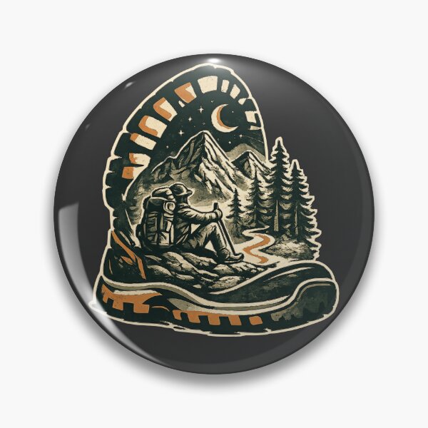Item preview, Hiking Boot Night Trail Backpacker designed and sold by Corvoria.
