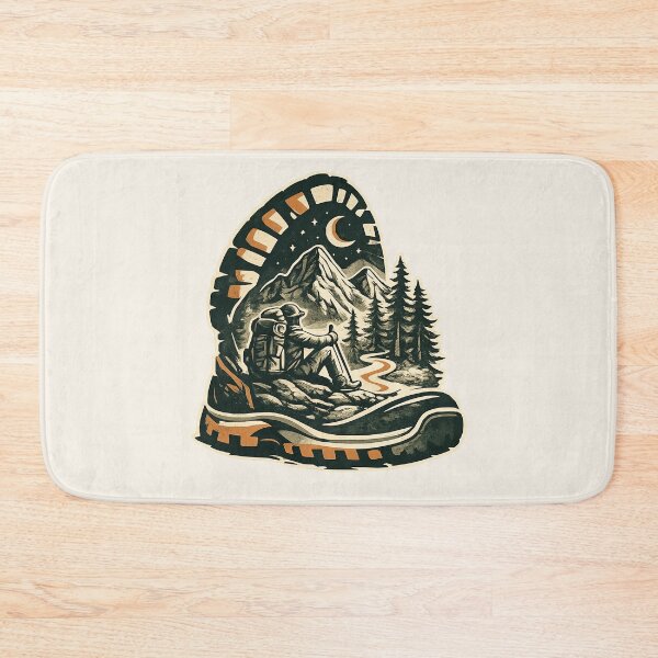 Item preview, Hiking Boot Night Trail Backpacker designed and sold by Corvoria.