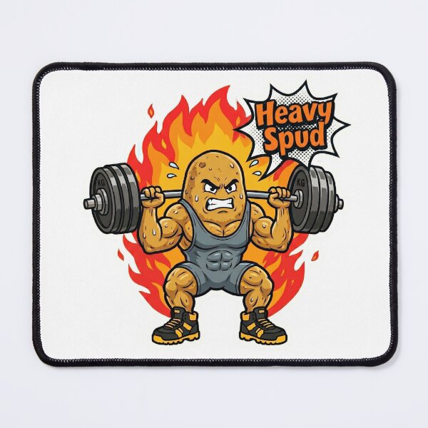 Item preview, Heavy Spud - Powerlifting Potato designed and sold by RMzDesignz.