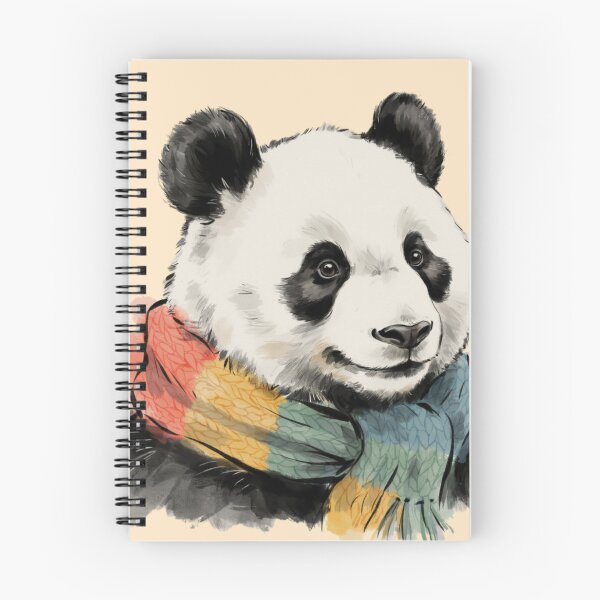 Item preview, A charming ink-wash panda portrait in playful Chinese sumi-e style designed and sold by 123ks.