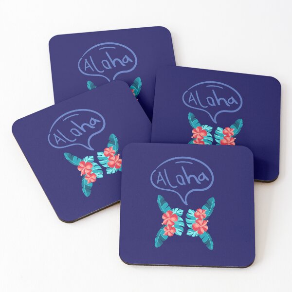 Item preview, Hand Drawn Aloha Speech Bubble Tropical Flowers designed and sold by SolutionsArt.