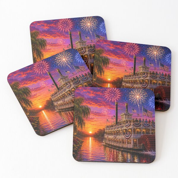 Item preview, 4th of July Riverboat Scene designed and sold by jgvisualarts.