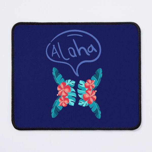 Item preview, Hand Drawn Aloha Speech Bubble Tropical Flowers designed and sold by SolutionsArt.