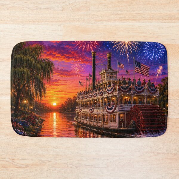 Item preview, 4th of July Riverboat Scene designed and sold by jgvisualarts.