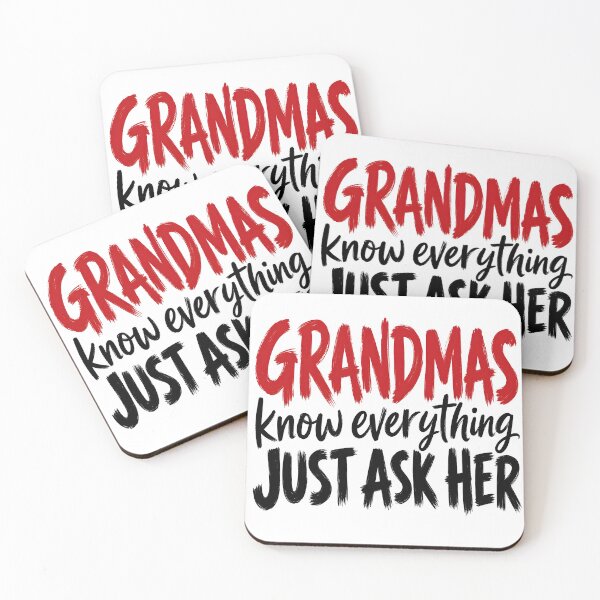 Item preview, Grandmas Know Everything Quote Typography Art designed and sold by MaduroStyling.
