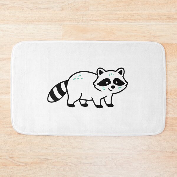 Item preview, Cute Raccoon Black and Mint Green Woodland Animal designed and sold by American Spirit.