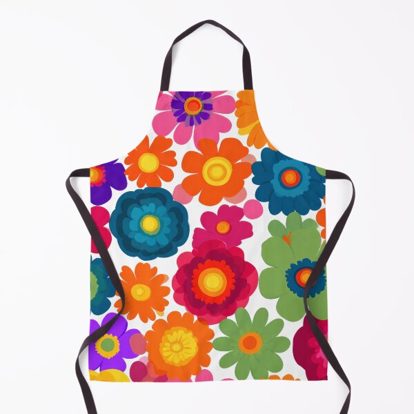 Item preview, Retro 1960's - 1970's Hippie Psychedelic Colorful Flowers Design designed and sold by DEC02.