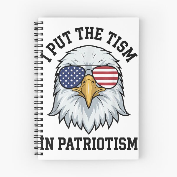 Item preview, I Put The Tism In Patriotism Retro Eagle USA Flag 4th July designed and sold by studiopekepeke.