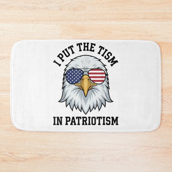 Item preview, I Put The Tism In Patriotism Retro Eagle USA Flag 4th July designed and sold by studiopekepeke.