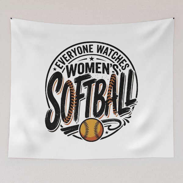 Item preview, Everyone Watches Women's Softball Fastpitch Retro Game Day Humor designed and sold by get55shirt.