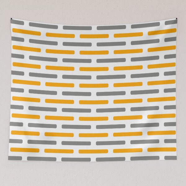 Item preview, Gray & orange-yellow geometric pattern   designed and sold by Mint + Midnight.