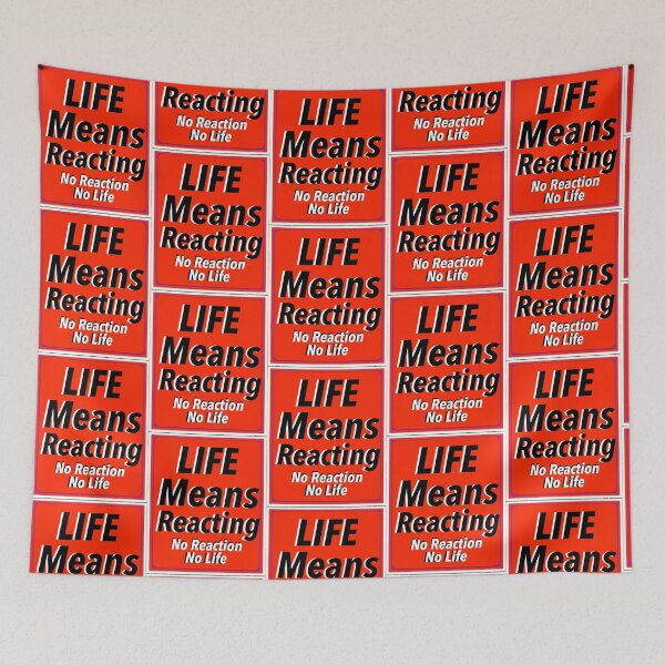 Item preview, Life Means Reacting Print Novelty designed and sold by PSST-Design.