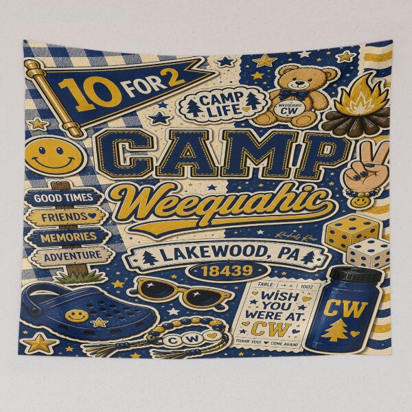 Item preview, Camp Weequahic Collage designed and sold by Rachel's Room.