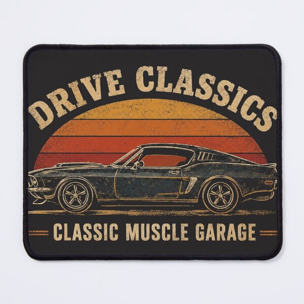 Item preview, Drive Classics ⭐ Retro Muscle Car Line Art Classic Car Gift designed and sold by UrbanPrintVibes.