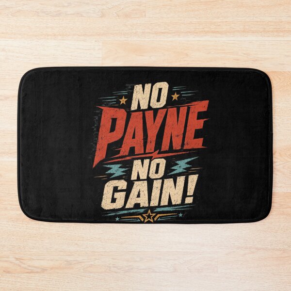 Item preview, No Pain No Gain Motivational Retro Fitness Graphic designed and sold by FormalDehyena.