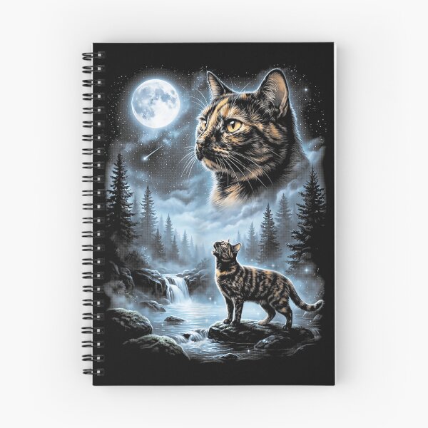 Item preview, Tortoiseshell Cat Howling At The Moon 90s Retro Vintage designed and sold by studiopekepeke.