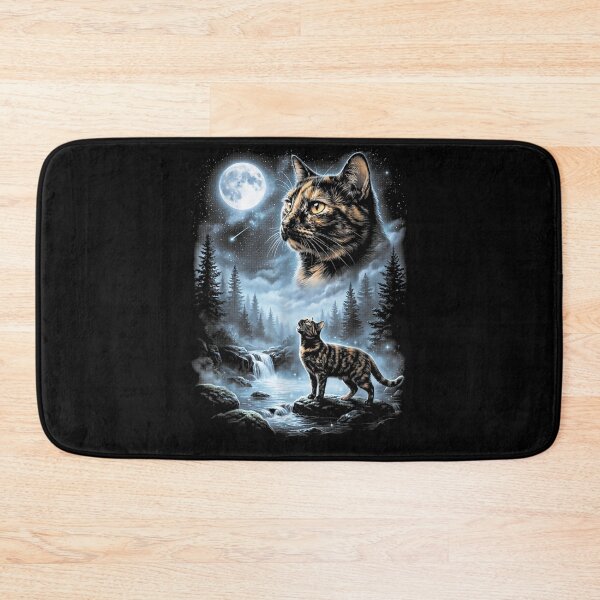 Item preview, Tortoiseshell Cat Howling At The Moon 90s Retro Vintage designed and sold by studiopekepeke.