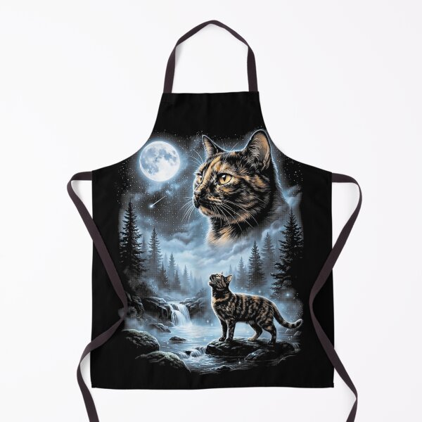 Item preview, Tortoiseshell Cat Howling At The Moon 90s Retro Vintage designed and sold by studiopekepeke.