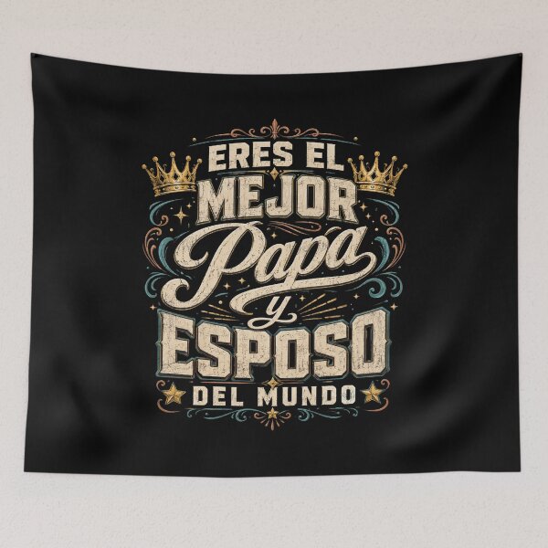 Item preview, Best Dad Retro Crown Typography Gift for Papa designed and sold by FormalDehyena.