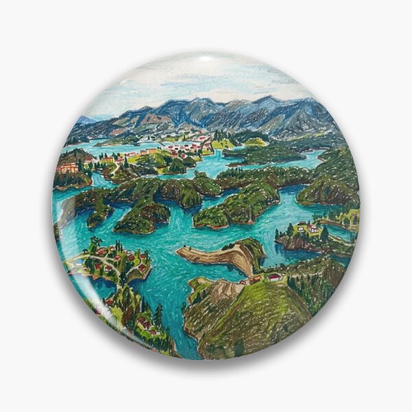Item preview, Mountainous landscape with lakes designed and sold by CristianCEB.