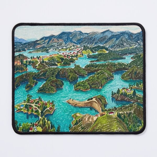 Item preview, Mountainous landscape with lakes designed and sold by CristianCEB.
