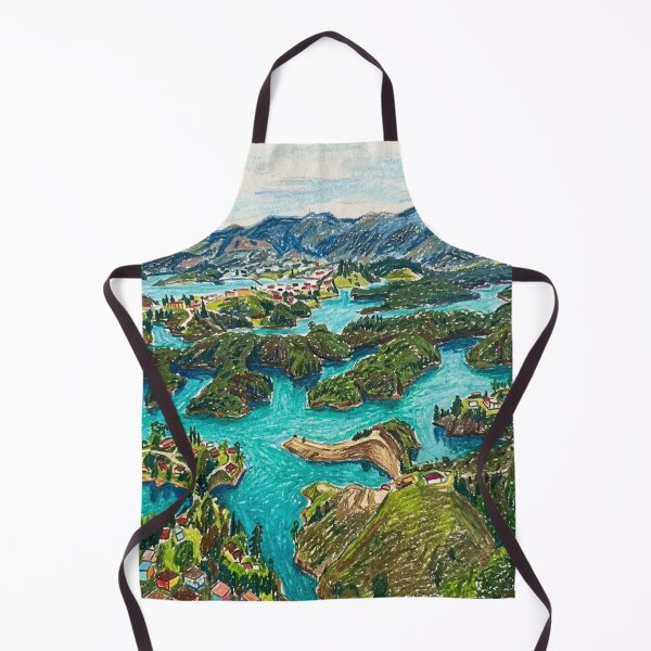 Item preview, Mountainous landscape with lakes designed and sold by CristianCEB.