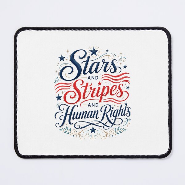 Item preview, Stars and Stripes Human Rights Vintage Patriotic Art designed and sold by FormalDehyena.