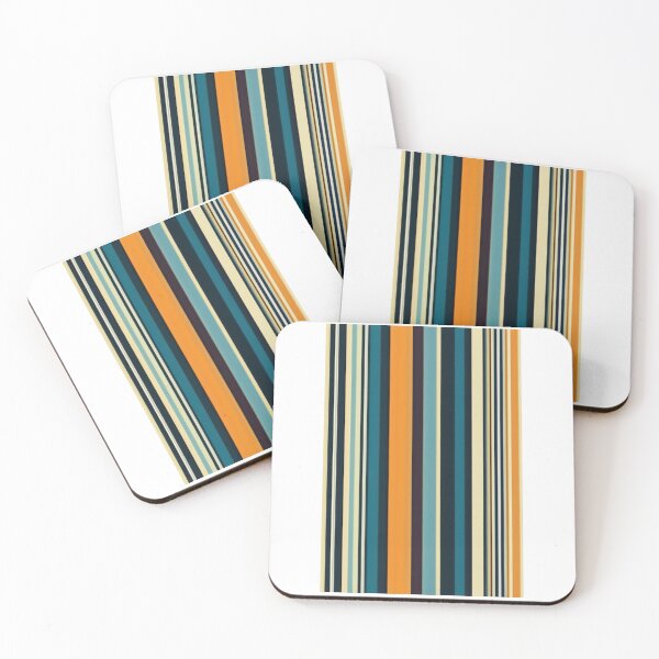 Item preview, Art - Abstract Geometric Pattern, Retro 70s Vertical Stripes designed and sold by Reverso-Design.