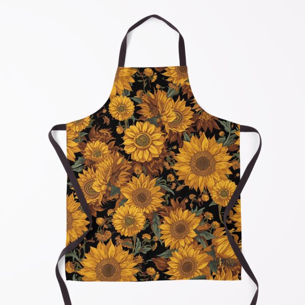 Item preview, Dark Cottagecore Sunflower Pattern | Vintage Maximalist Botanical Floral. designed and sold by Desolaa_Arts.
