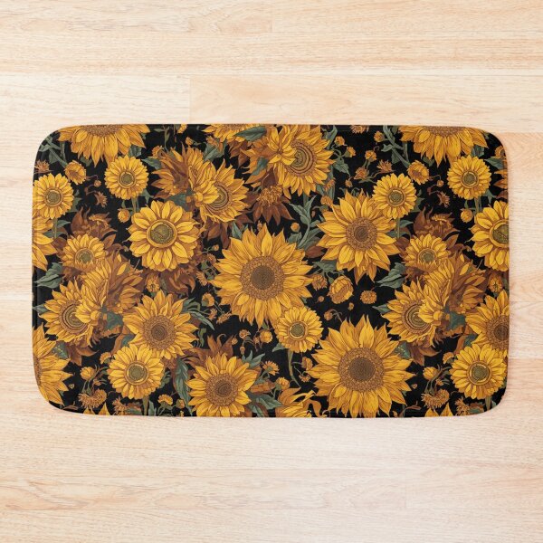 Item preview, Dark Cottagecore Sunflower Pattern | Vintage Maximalist Botanical Floral. designed and sold by Desolaa_Arts.