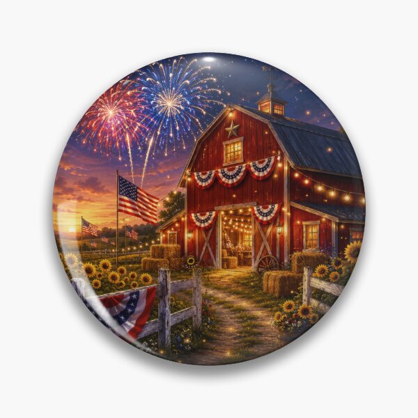 Item preview, 4th of July Farmhouse Scene designed and sold by jgvisualarts.