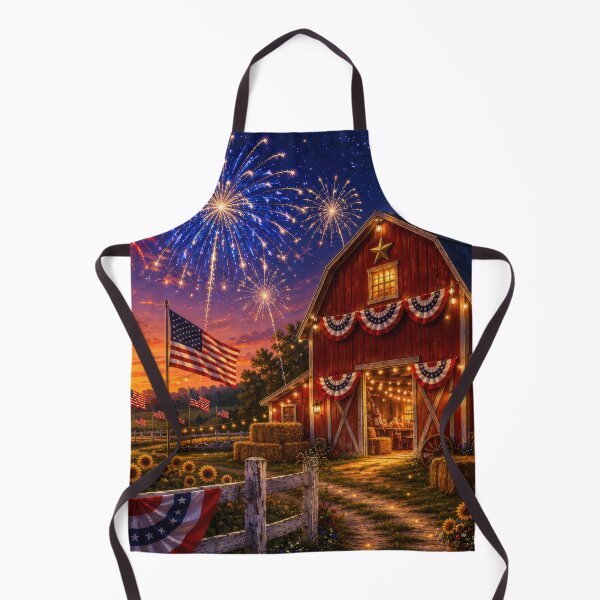 Item preview, 4th of July Farmhouse Scene designed and sold by jgvisualarts.