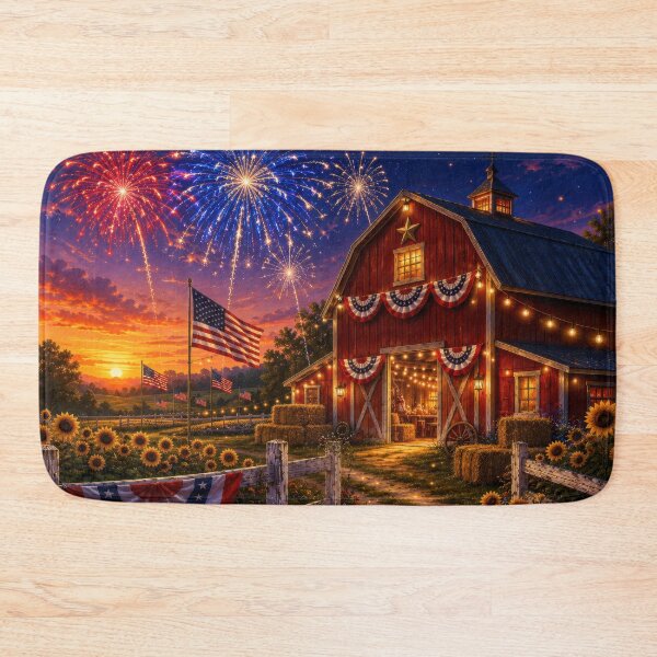 Item preview, 4th of July Farmhouse Scene designed and sold by jgvisualarts.