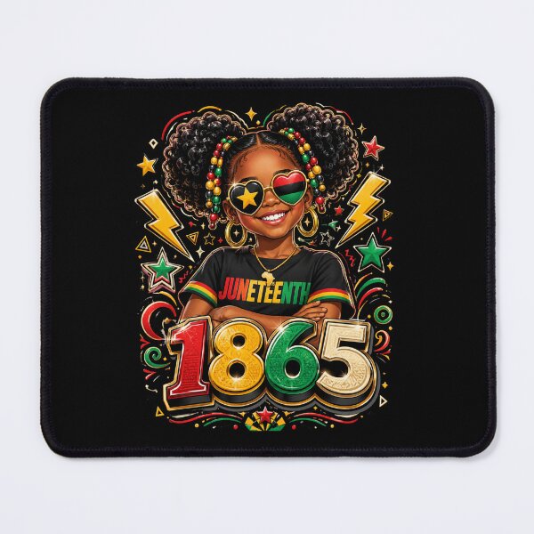 Item preview, juneteenth Celebration 1865 Black Girl Afro Art designed and sold by FormalDehyena.