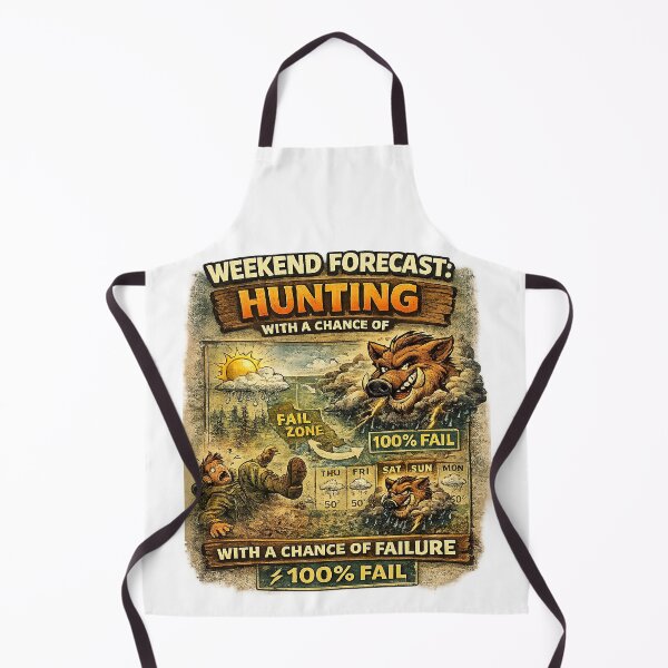 Item preview, Weekend Forecast Hunting With A Chance Of Failure - Funny Hunting Design designed and sold by C6S5M.