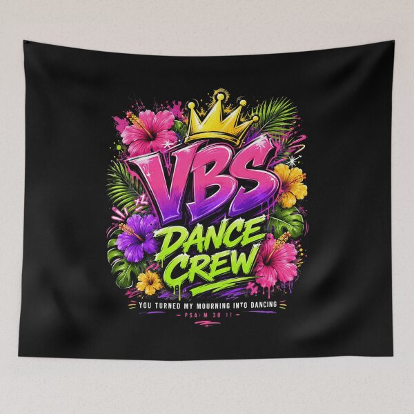 Item preview, Dance Crew Vibrant Floral Crown Graphic Art designed and sold by FormalDehyena.