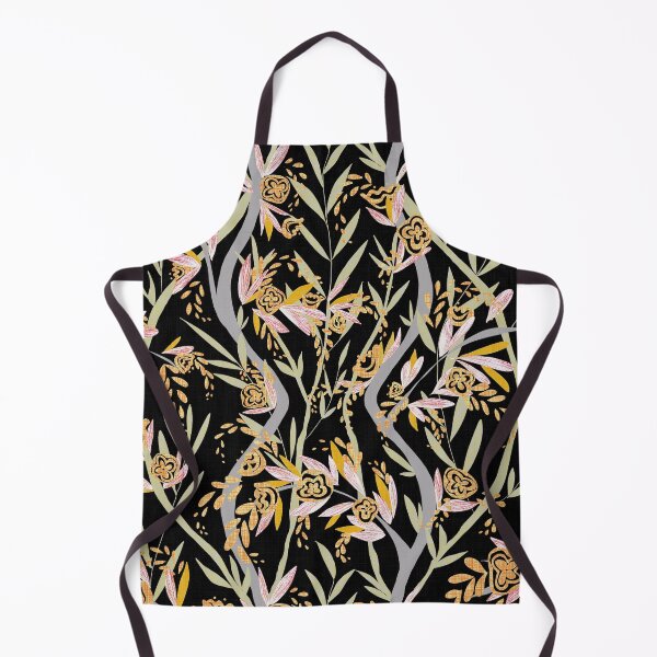 Item preview, Modern French Floral Vine Chintz - Bold Black Gold Multicolor designed and sold by LoveAlways-AEP.