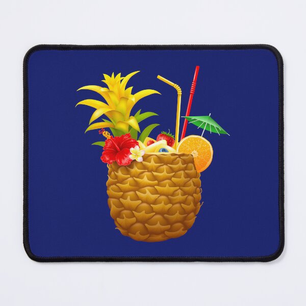 Item preview, Tropical Pineapple Cocktail Drink with Hibiscus Flower designed and sold by SolutionsArt.