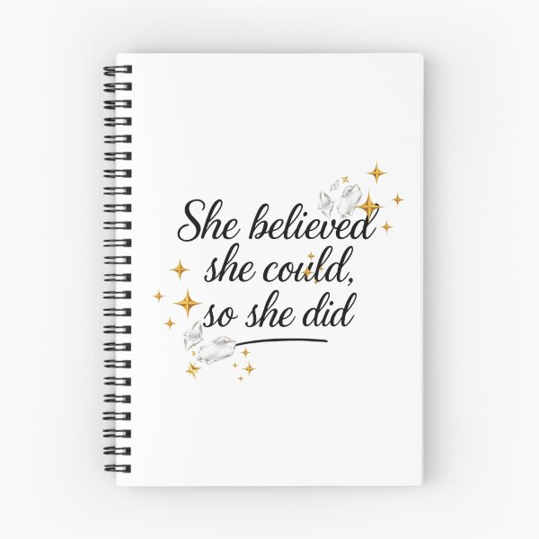 Item preview, She Believed She Could So She Did Quote Diamonds & Stars designed and sold by jeweleddesigns.