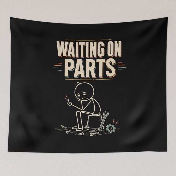 Item preview, Waiting On Parts Funny Mechanic Repair Humor Shirt designed and sold by FormalDehyena.