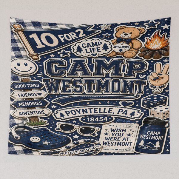 Item preview, Camp Westmont Collage designed and sold by Rachel's Room.