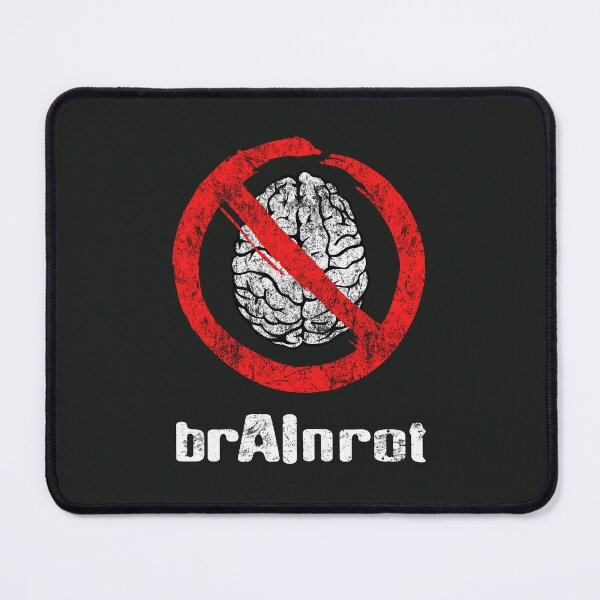 Item preview, STOP AI / Anti-AI Symbol - brAInrot designed and sold by Frank J. Art.