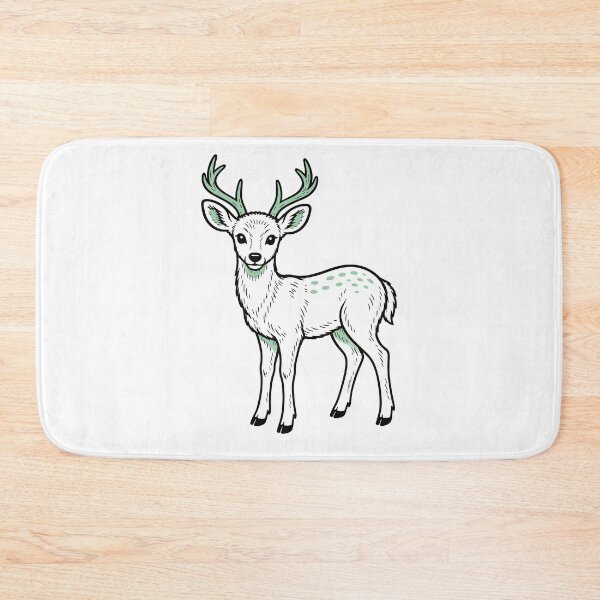 Item preview, Cute Deer with Antlers in Black and Mint Green Minimal Woodland Wildlife Design for Deer Lovers designed and sold by American Spirit.