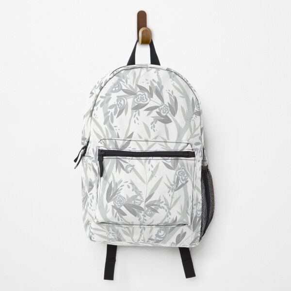 Item preview, Modern French Floral Vine Chintz - Gray and White designed and sold by LoveAlways-AEP.
