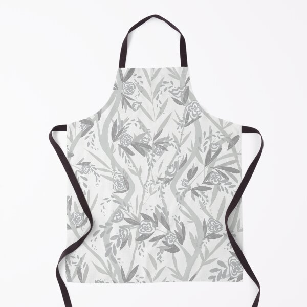 Item preview, Modern French Floral Vine Chintz - Gray and White designed and sold by LoveAlways-AEP.