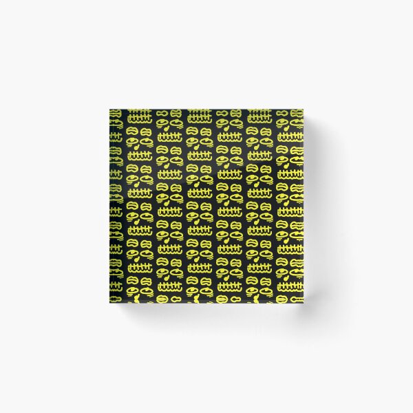 Item preview, Yellow Doodle Face – Playful Abstract Character Art designed and sold by felipemaldonadoart.