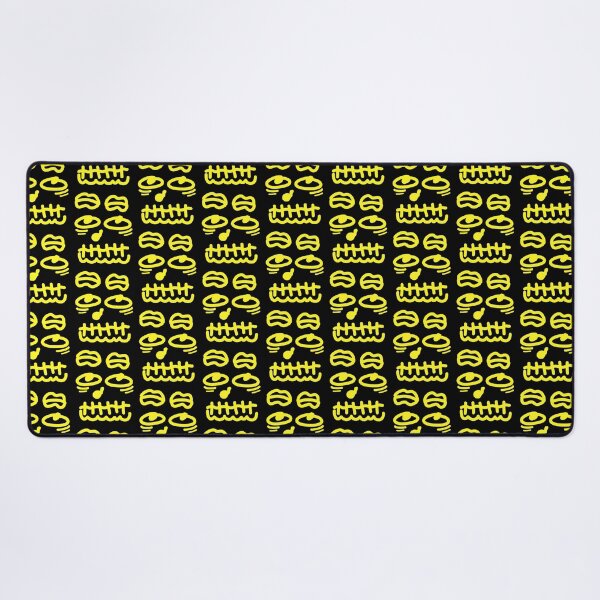 Item preview, Yellow Doodle Face – Playful Abstract Character Art designed and sold by felipemaldonadoart.