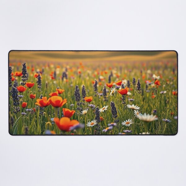 Item preview, Vibrant Wildflower Meadow Golden Hour designed and sold by IntelliMindDesigns.